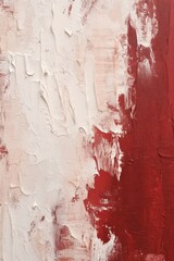 Maroon closeup of impasto abstract rough white art painting texture 