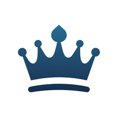 a crown logo icon, clipart style, white background, thick lines, created with Generative Ai