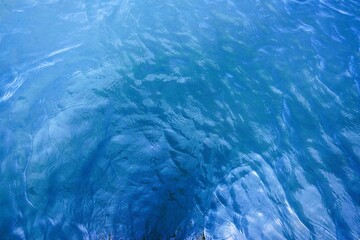 blue water background. blu water surface