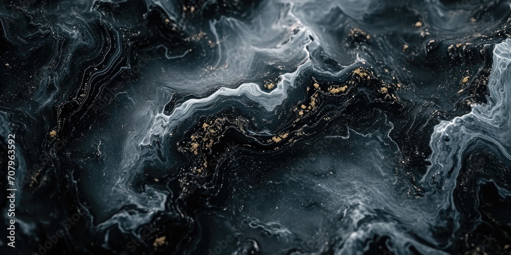 Poster A detailed view of a surface with a black and gold color scheme. Can be used for various design projects