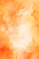 Orange abstract watercolor background 
