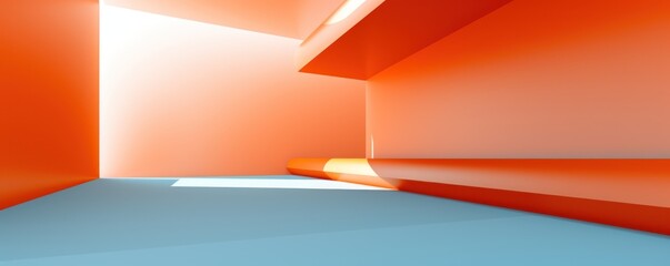 Orange background image for design or product presentation