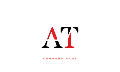 AT, TA, A, T Abstract Letter Logo Monogram