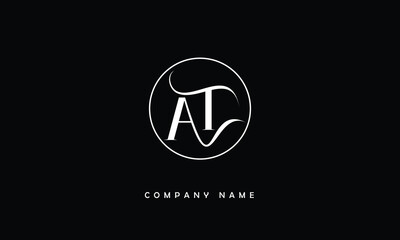 AT, TA, A, T Abstract Letter Logo Monogram