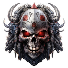 military t shirt sticker logo, skull, weapons, dark art