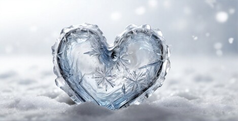heart shaped ice