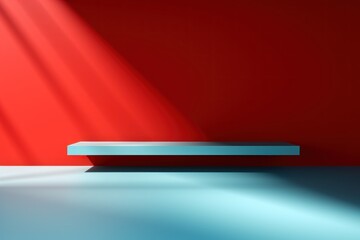 Red background image for design or product presentation