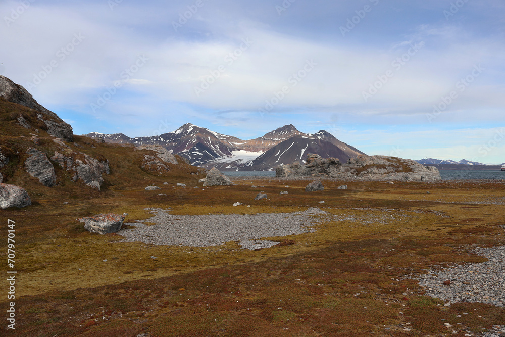 Sticker Paysage de moyenne montagne