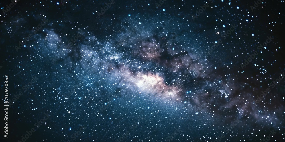 Aufkleber a stunning image of a large galaxy filled with countless stars. perfect for illustrating the vastnes