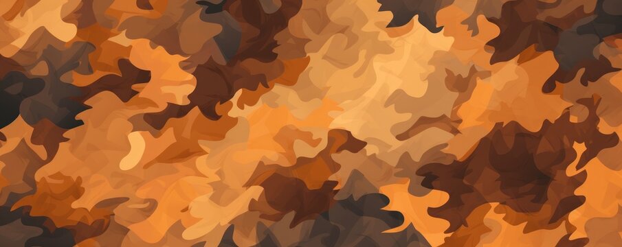 Rust camouflage pattern design poster background