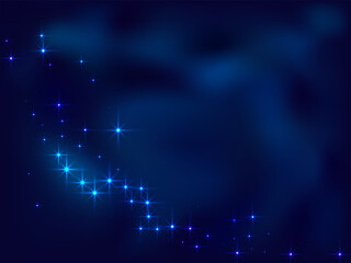 Night shining sky star dust vector background. Many celestial stellar particles.