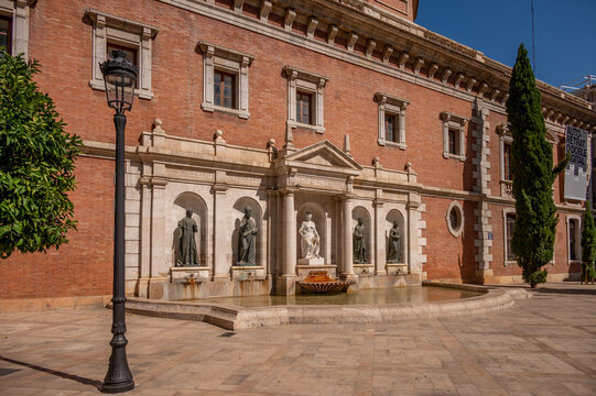 Plaza del Patriarca is in front of the old University of Valencia in Valencia, Spain.