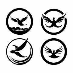 Naklejka premium hand drawn bird vector illustration 