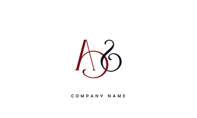 Fototapeta premium AS, SA, A, S Abstract Letters Logo Monogram