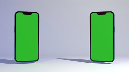 Smartphone Mockup Template Image - Blank Space For Any Project File 