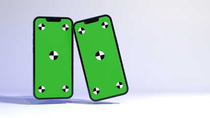 Smartphone Mockup Template Image - Blank Space For Any Project File 