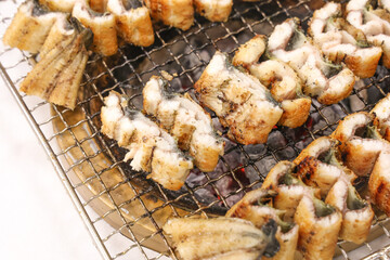 Korean food. Charcoal grilled eel