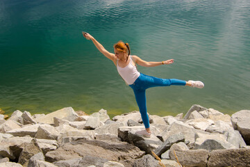 Dance at the Liptovska mara in Slovakia