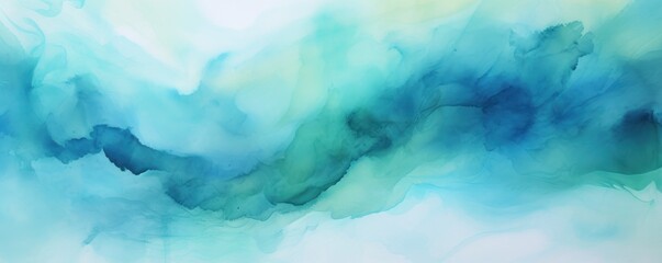 Turquoise abstract watercolor background