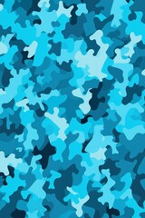 Turquoise camouflage pattern design poster background