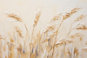 Wheat closeup of impasto abstract rough white art painting texture