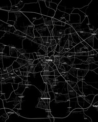 Leipzig Germany Map, Detailed Dark Map of Leipzig Germany