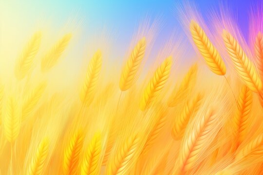 Wheat gradient background with hologram effect