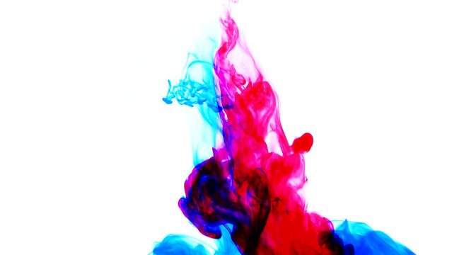 ink shot water slow motion paint
