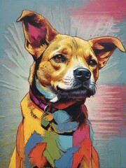 Funny dog Painting modern wall art