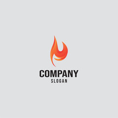 Fire or flame logo fireball logo and embers using a vector illustration template design concept

