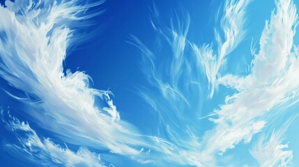 The Art of Sky: Ethereal Cloud in Frottage Style