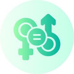 gender equality gradient icon
