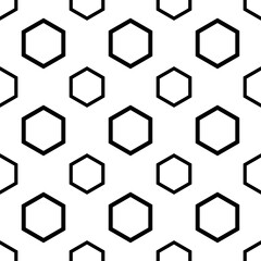 seamless geometric pattern hexagon repeated design shape art element decoration fabric textile tile useable pattern vector illustration 