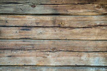 Old wooden texture wall background. Grounge dirty empty wooden panels board in design interior...