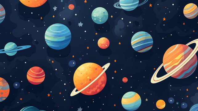 asteroid pattern, wallpaper, illustration