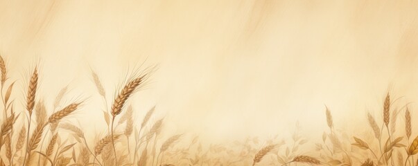 Wheat soft pastel background parchment with a thin barely noticeable floral ornament background