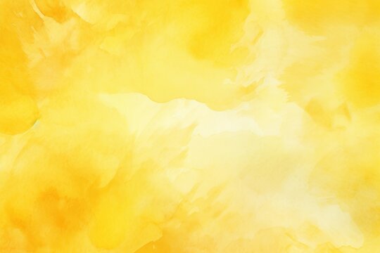 Yellow abstract watercolor background
