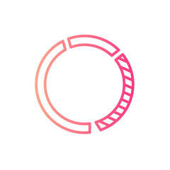 doughnut analysis gradient icon