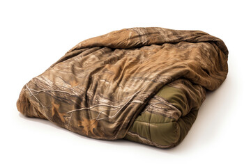 Hunting thermal blanket isolated on white background created with Generative Ai