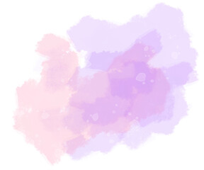 Pastel pink and purple splash watercolor abstract background
