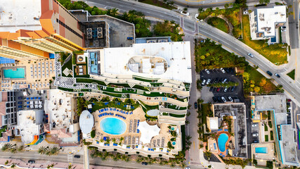 Fototapeta na wymiar Drone view of I Fort Lauderdale Florida 2024 
