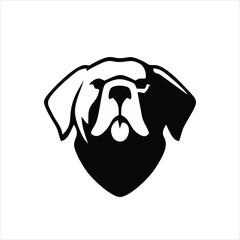 Dog head icon. Cartoon head dog face. dog Logotype concept. inspiration Logo design head dog