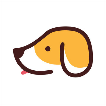 recommend clip art: Dog head icon. Cartoon head dog face. dog Logotype concept. inspiration Logo design head dog