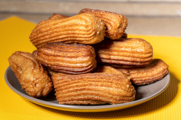 Homemade Churros. Dessert. food concept