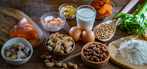 Composition with common food allergens