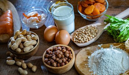 Composition with common food allergens