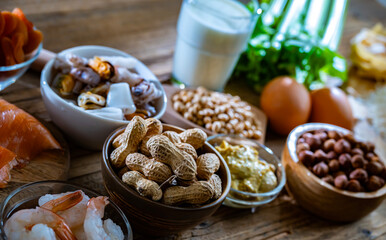 Composition with common food allergens