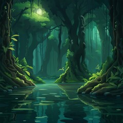 tree forest illustration background