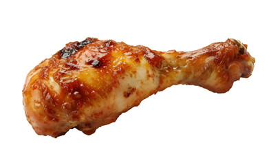 Grilled Chicken Leg isolated on transparent background