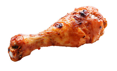 Grilled Chicken Leg isolated on transparent background